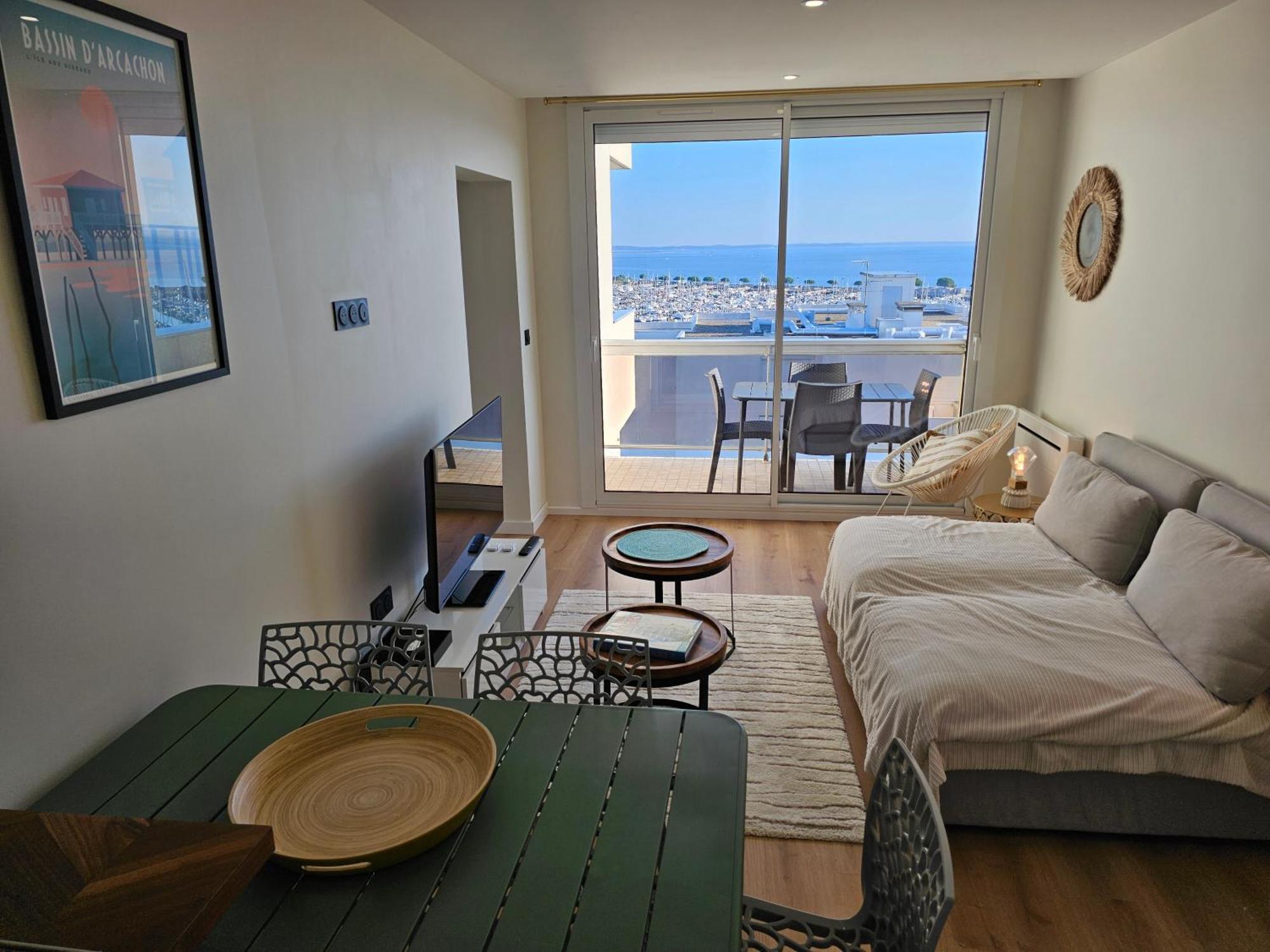 Vue Panoramique Sur Bassin,Piscine Et Terrasse Διαμέρισμα Αρασόν Εξωτερικό φωτογραφία