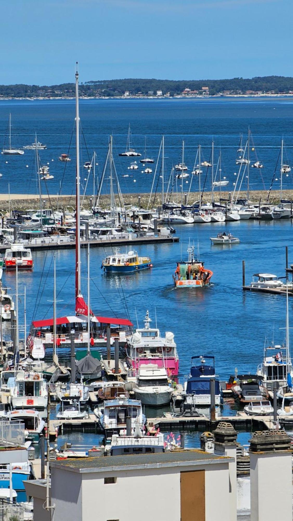 Vue Panoramique Sur Bassin,Piscine Et Terrasse Διαμέρισμα Αρασόν Εξωτερικό φωτογραφία
